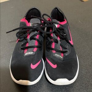 Nike Black and Pink Athletic Shoes